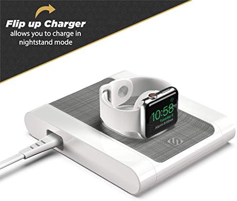 Scosche BLKIT1WT BaseLynx Modular Charging System Includes a Qi-Certified Wireless Charging Station, Apple Watch Charger & a Multi Device Charging Station with One USB-C & Two USB-A Charging Ports - Image 5